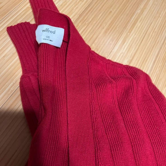 WILFRED plunge front cardigan - red - XXS - Picture 3 of 9